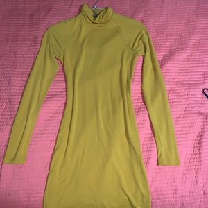 Mustard mini dress